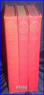 The Lord of the Rings J. R. R. Tolkien 1956/1957 5,4,3 Set with Dustjackets VG