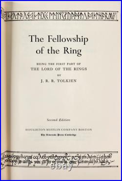 The Lord of the Rings J. R. R. Tolkien, 2nd edition, Box Set, Houghton Mifflin