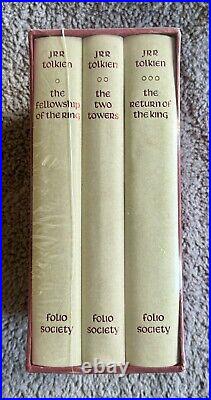 The Lord of the Rings J. R. R. Tolkien Folio Society 1990 3 volumes Rare