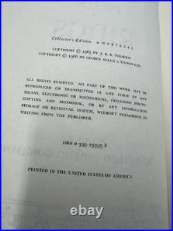 The Lord of the Rings J. R. R. Tolkien Hardcover Collector's Edition 1974 1st p