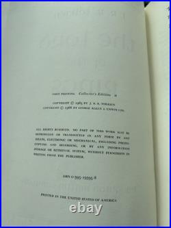 The Lord of the Rings J. R. R. Tolkien Hardcover Collector's Edition 1974 1st p