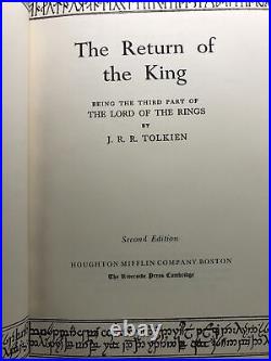 The Lord of the Rings J. R. R. Tolkien trilogy hardcover slip case 1965 B6-27