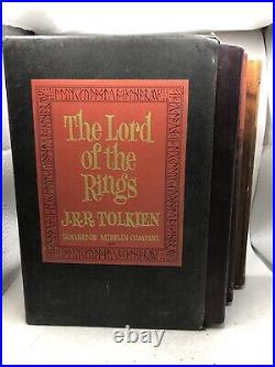 The Lord of the Rings J. R. R. Tolkien trilogy hardcover slip case 1965 B6-28
