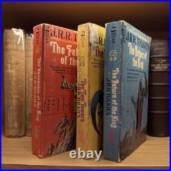 The Lord of the Rings JRR Tolkien 1965 Ace Paperbacks LOTR Trilogy Unauthorized