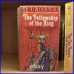 The Lord of the Rings JRR Tolkien 1965 Ace Paperbacks LOTR Trilogy Unauthorized