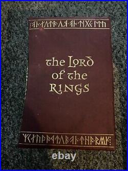 The Lord of the Rings JRR Tolkien Folio Society Trilogy 2001 6th Printing