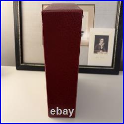 The Lord of the Rings Red Leather HMCO Collectors Edition Map & Slipcase 1987 The Lord of the Rings Red Leather HMCO Collectors Edition Map & Slipcase 1987