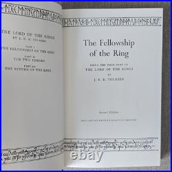 The Lord of the Rings Set by J. R. R. Tolkien Hardcover Revised 2nd Ed Dust Jacket