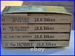 The Lord of the Rings & The Hobbit by J. R. R. Tolkien PB Red Box Set 1973 4 Books