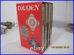 The Lord of the Rings & The Hobbit by J. R. R. Tolkien PB Red Box Set 1977 pub 62p