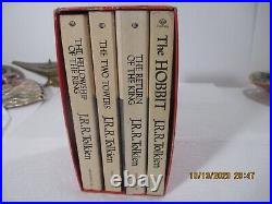 The Lord of the Rings & The Hobbit by J. R. R. Tolkien PB Red Box Set 1977 pub 62p