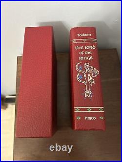 The Lord of the Rings Tolkien Collector's Edition Slipcase & Map HMCO 1987