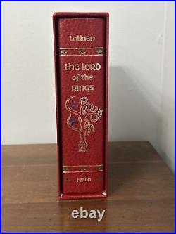 The Lord of the Rings Tolkien Collector's Edition Slipcase & Map HMCO 1987