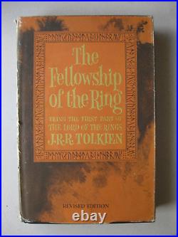 The Lord of the Rings Trilogy Box Set JRR Tolkien 1965 Hardcover DJ/ Maps 2nd Ed