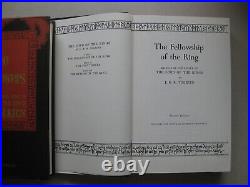 The Lord of the Rings Trilogy Box Set JRR Tolkien 1965 Hardcover DJ/ Maps 2nd Ed