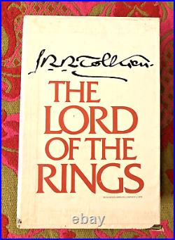 The Lord of the Rings Trilogy Box Set JRR Tolkien 1965 Hardcover DJ with Maps