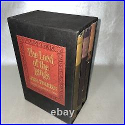 The Lord of the Rings Trilogy Box Set JRR Tolkien 1965 Hardcover With Maps