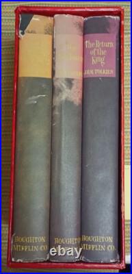The Lord of the Rings Trilogy Box Set Tolkien 1965 HC DJ/Maps 2nd Ed 12th ptg