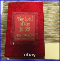 The Lord of the Rings Trilogy Box Set Tolkien 1965 HC DJ/Maps 2nd Ed 12th ptg
