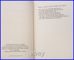The Lord of the Rings Trilogy Box Set Tolkien 1965 HC DJ/Maps 2nd Ed 12th ptg