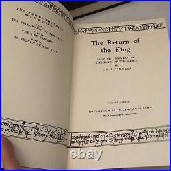 The Lord of the Rings Trilogy Box Set Tolkien 1965 HC DJ/Maps 2nd Ed 6th &7th