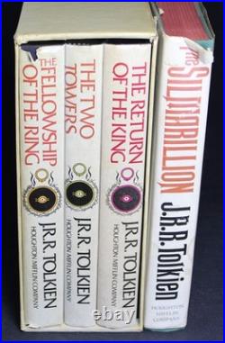 The Lord of the Rings Trilogy Boxed HB/DJ Set & Silmarillion by Houghton Mifflin