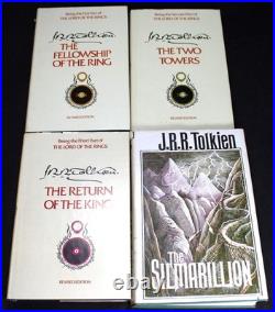 The Lord of the Rings Trilogy Boxed HB/DJ Set & Silmarillion by Houghton Mifflin