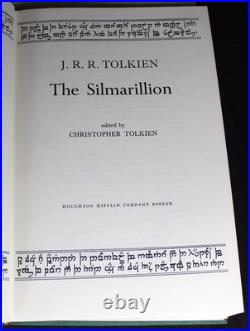 The Lord of the Rings Trilogy Boxed HB/DJ Set & Silmarillion by Houghton Mifflin