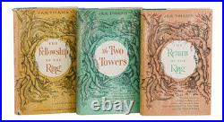 The Lord of the Rings Trilogy JRR TOLKIEN First US Edition 14,13,13 1st LOTR
