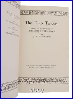 The Lord of the Rings Trilogy JRR TOLKIEN First US Edition 14,13,13 1st LOTR