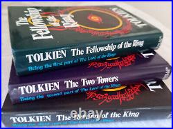 The Lord of the Rings Trilogy by J. R. R Tolkien 2nd Edition 1973 NEAR FINE set