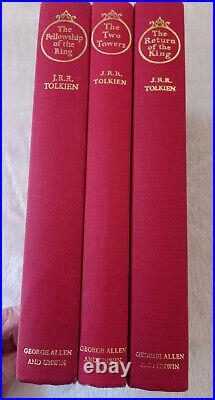 The Lord of the Rings Trilogy by J. R. R Tolkien 2nd Edition 1973 NEAR FINE set