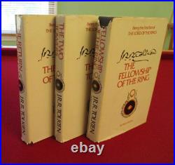 The Lord of the Rings by J. R. R. Tolkien (1982) Second Edition Three-Volume Set