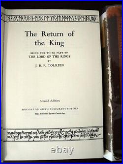 The Lord of the Rings by J. R. R. Tolkien 3 Volume Set With Slip Case 1965 Ed