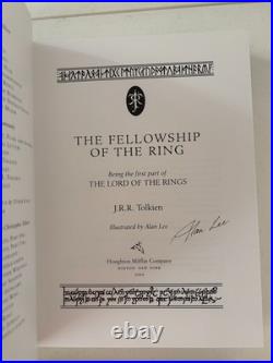 The Lord of the Rings by J. R. R. Tolkien Boxed Set 3 HCDJ Lee Signed First Ed