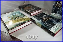 The Lord of the Rings by J. R. R. Tolkien Boxed Set 3 Hardcovers Lee Signed