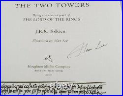 The Lord of the Rings by J. R. R. Tolkien Boxed Set 3 Hardcovers Lee Signed