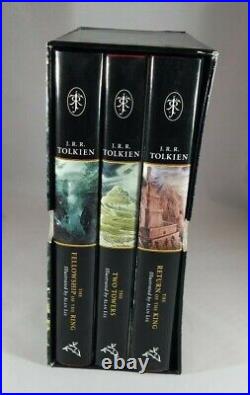 The Lord of the Rings by J. R. R. Tolkien Boxed Set 3 Hardcovers Lee Signed