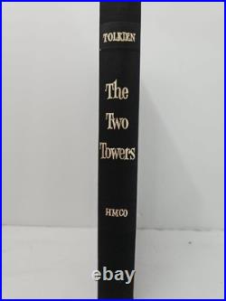 The Two Towers Tolkien 1965 Revised Edition 3rd Printing HC DJ Map