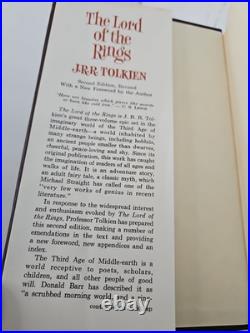 The Two Towers Tolkien 1965 Revised Edition 3rd Printing HC DJ Map