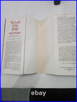 The Two Towers Tolkien 1965 Revised Edition 3rd Printing HC DJ Map