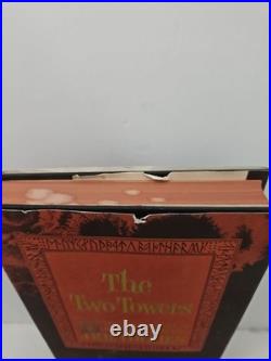 The Two Towers Tolkien 1965 Revised Edition 3rd Printing HC DJ Map