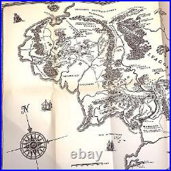 The lord of the rings jrr tolkien Bompiani 2002 map trilogy V. Alliata