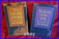 Tolkien 1965 Lord of the Rings HC 2nd Ed. Fellowship 4th p Return 3rd p Maps