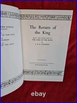 Tolkien 1965 Lord of the Rings HC 2nd Ed. Fellowship 4th p Return 3rd p Maps