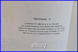 Tolkien 1965 Lord of the Rings HC 2nd Ed. Fellowship 4th p Return 3rd p Maps
