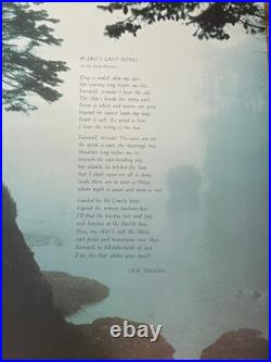 Tolkien Bilbo's Last Song Poem Poster Fantasy LOTR Lord of the Rings 16x23
