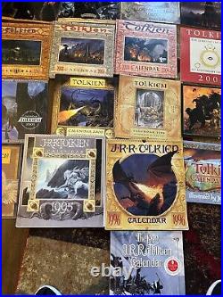 Tolkien Drawings The Lord of the Rings lot of 17 Calendars 1992- 2009