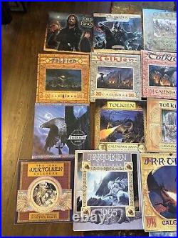 Tolkien Drawings The Lord of the Rings lot of 17 Calendars 1992- 2009