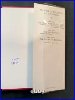 Tolkien HB Hobbit LotR Lord of the Rings 1st Edition 8/7/6 Impression GA&U NICE